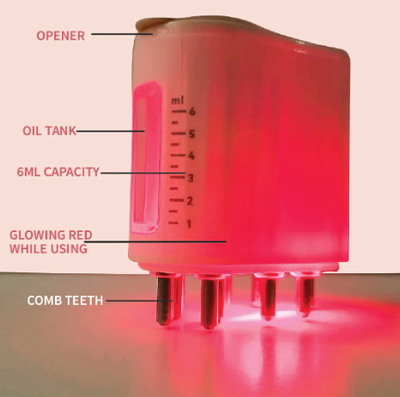 ZENITH ZONE™  - RED LIGHT THERAPY ELECTRIC SCALP MASSAGER AND HAIR OIL APPLICATOR